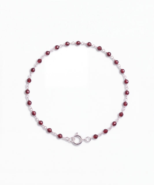 Garnet Woven Bracelet