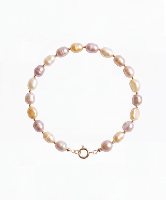Lavender Blush Baroque Bracelet