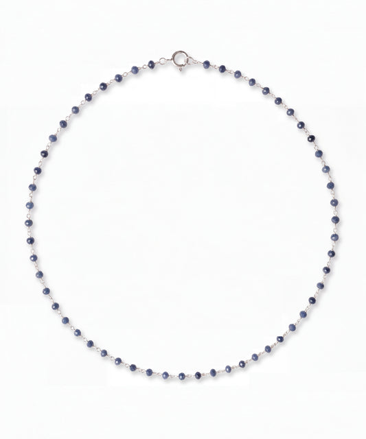Kyanite Silver Weave Necklace