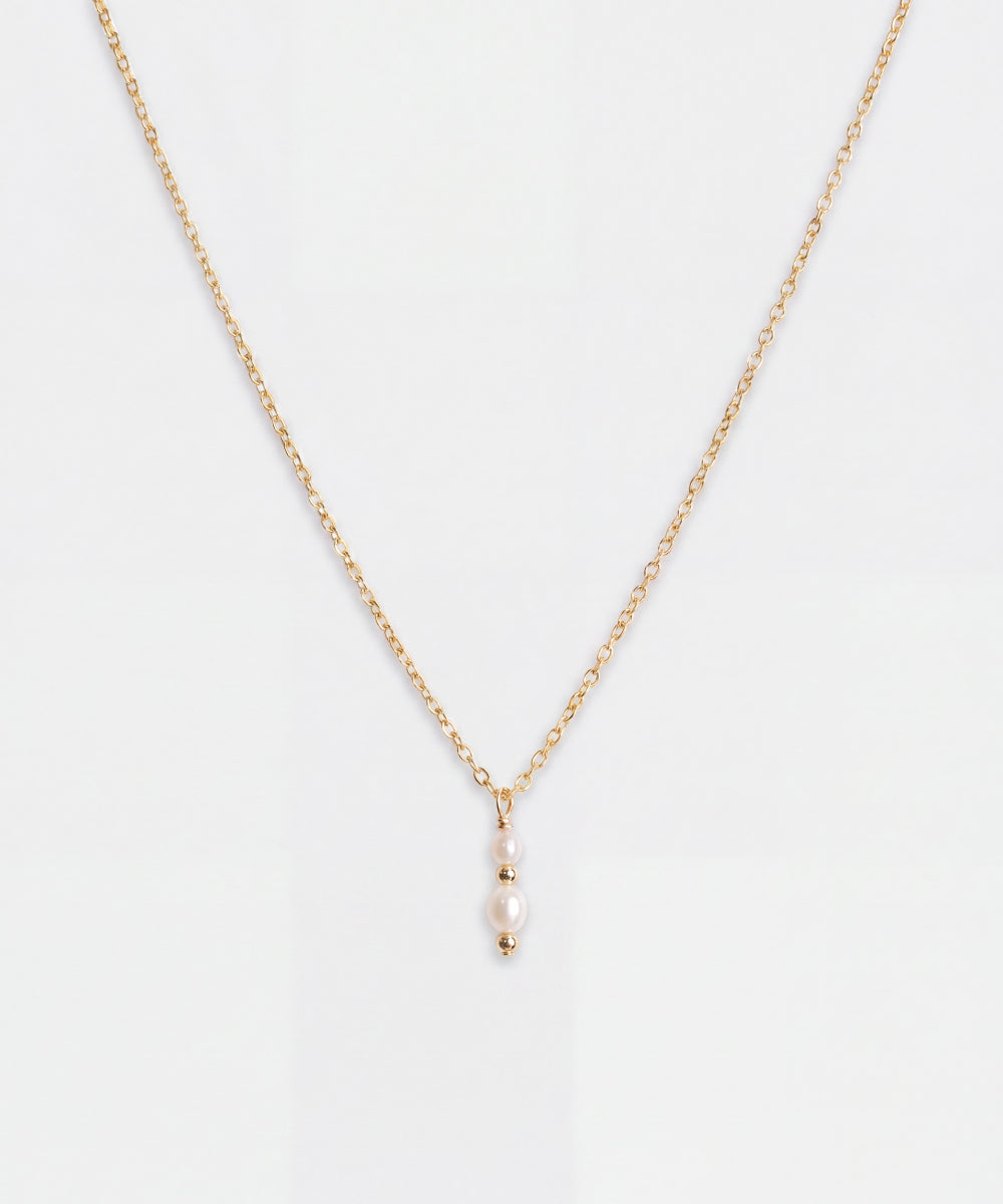Golden Whisper Pearl Necklace