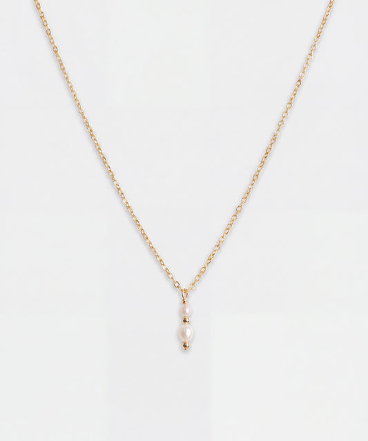 Golden Whisper Pearl Necklace
