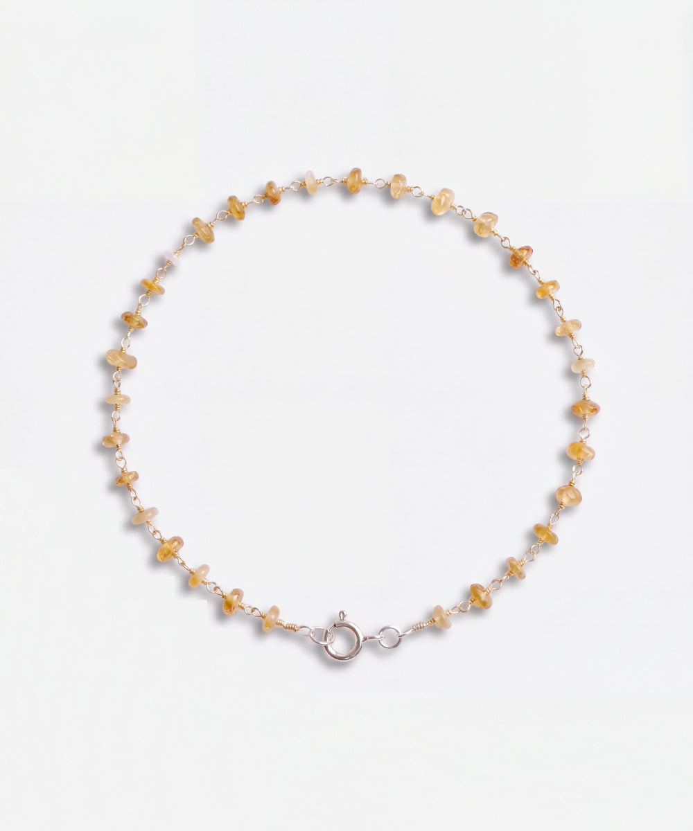 Raw Opal Woven Bracelet