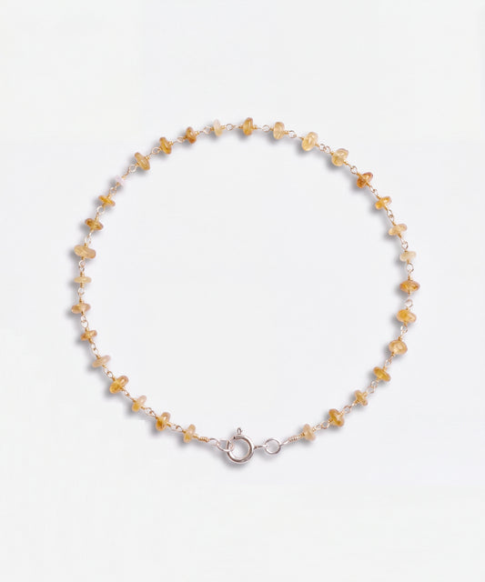 Raw Opal Woven Bracelet