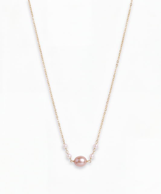 Violet Pearl Necklace
