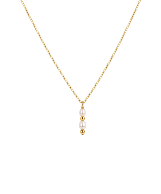 Golden Whisper Pearl Necklace