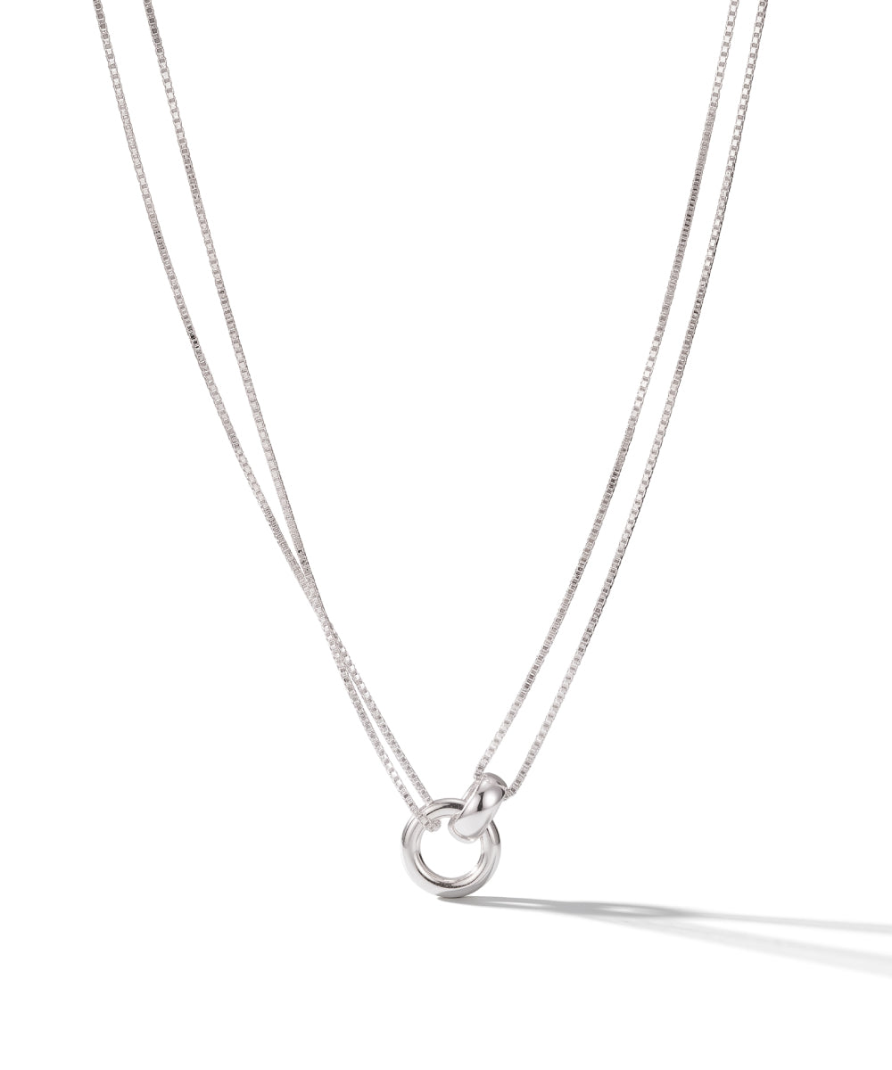 Interlinked Silver Necklace