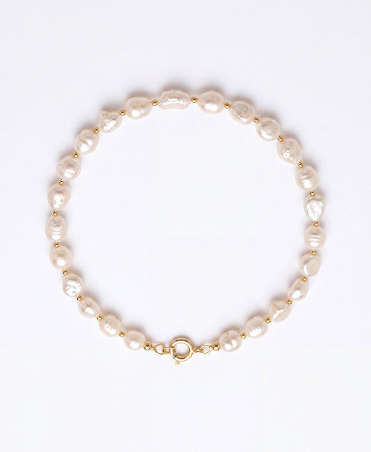 Golden Tides Pearl Bracelet
