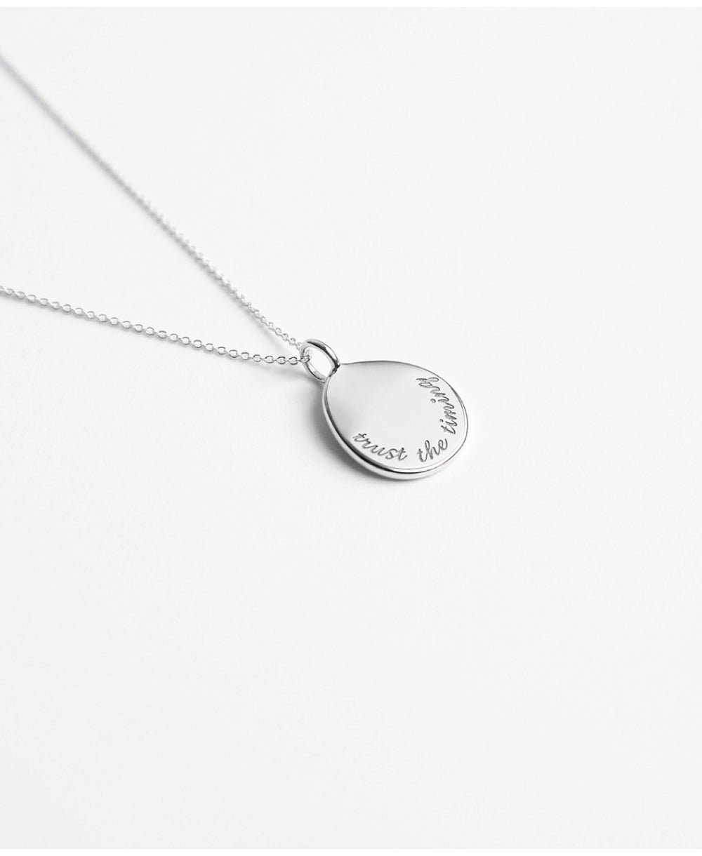 Trust the Timing Affirmation Necklace