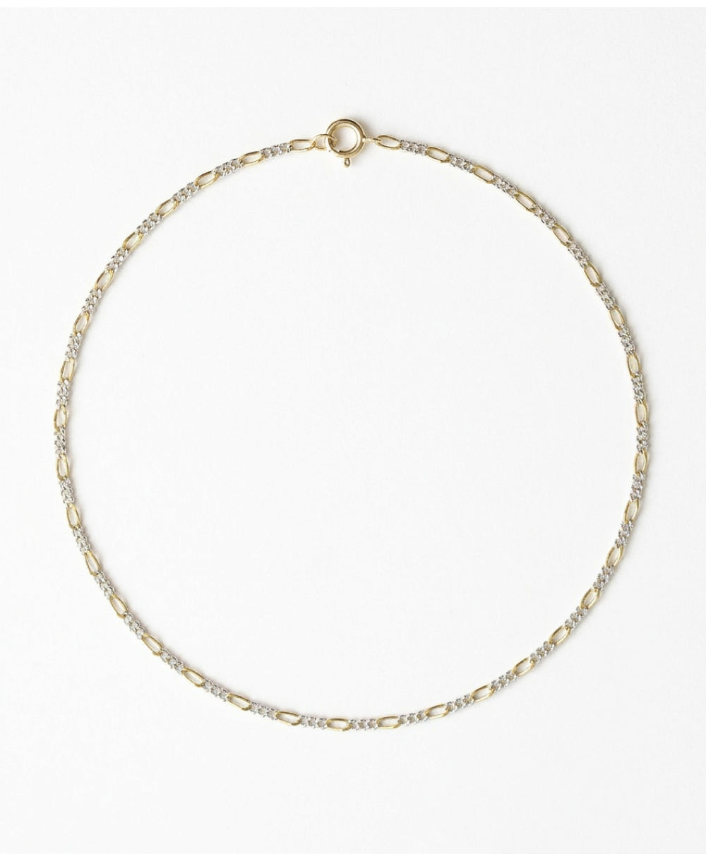 Figaro Golden Silver Chain Necklace