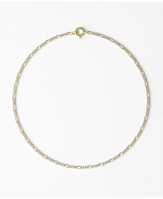 Figaro Golden Silver Chain Necklace