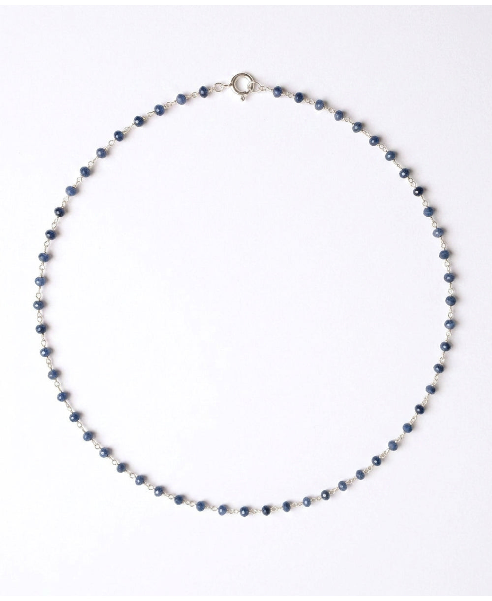 Kyanite Silver Weave Necklace