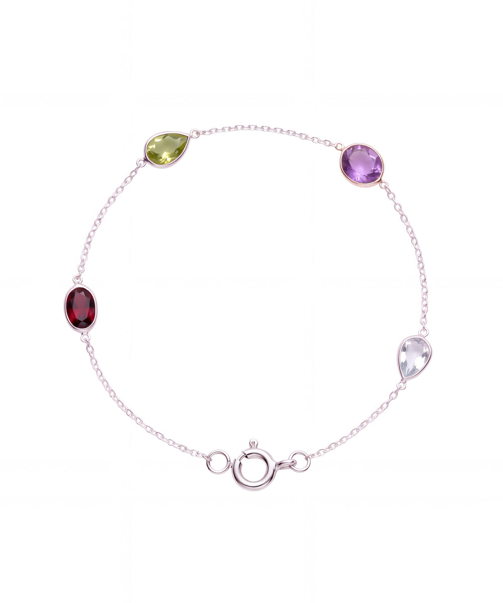 Gemstone Mosaic Bracelet
