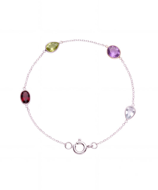 Gemstone Mosaic Bracelet