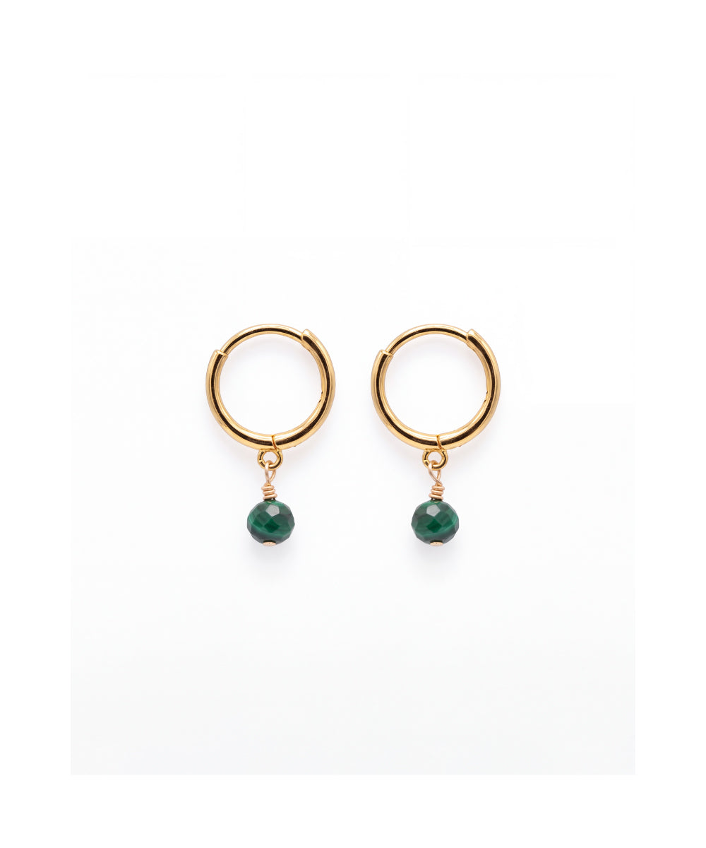 Malachite Glow Hoops