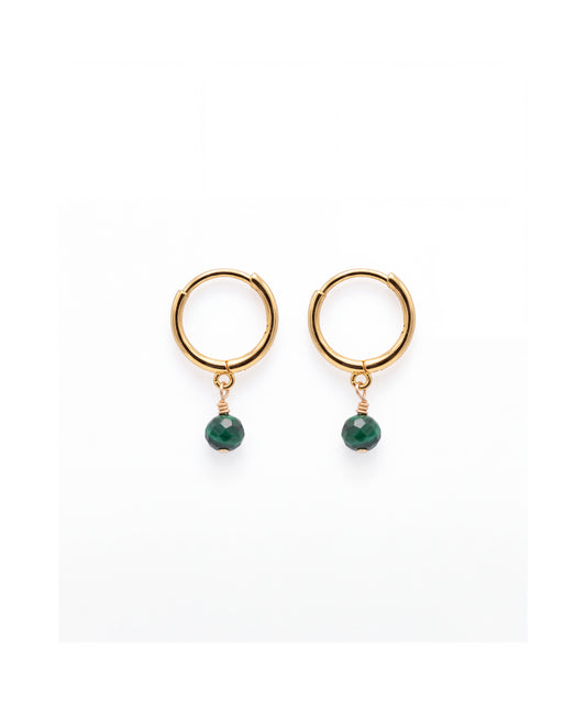 Malachite Glow Hoops