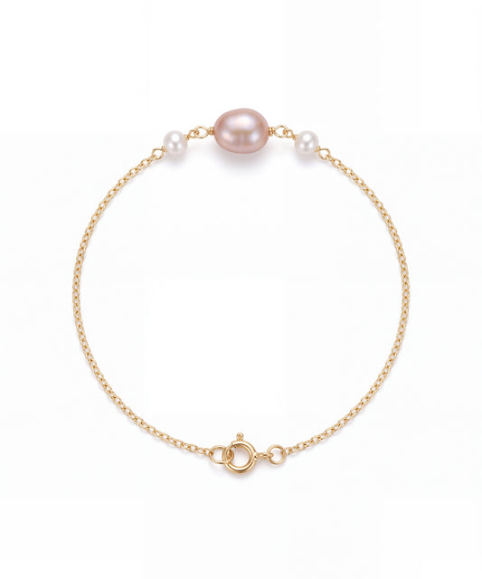 Purple Pearl Bracelet