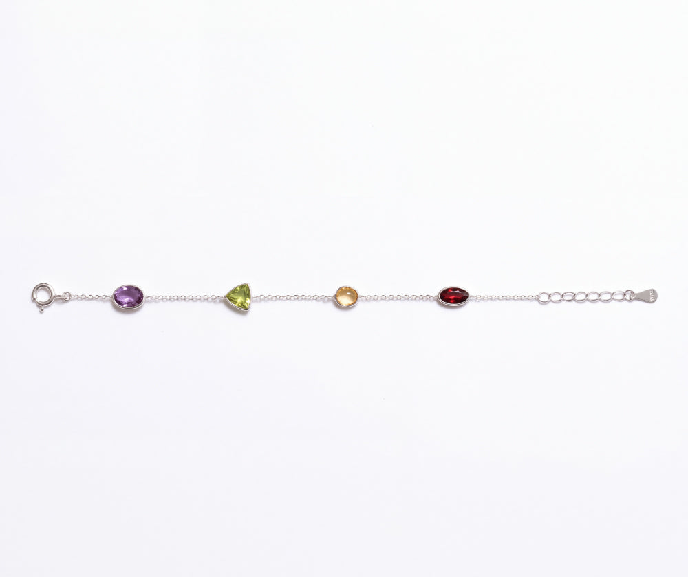 Gemstone Mosaic Bracelet