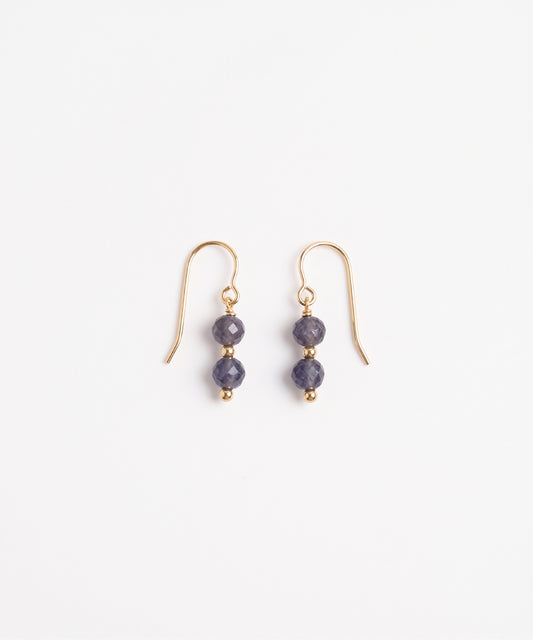 Sapphire Mini Dangle Earrings