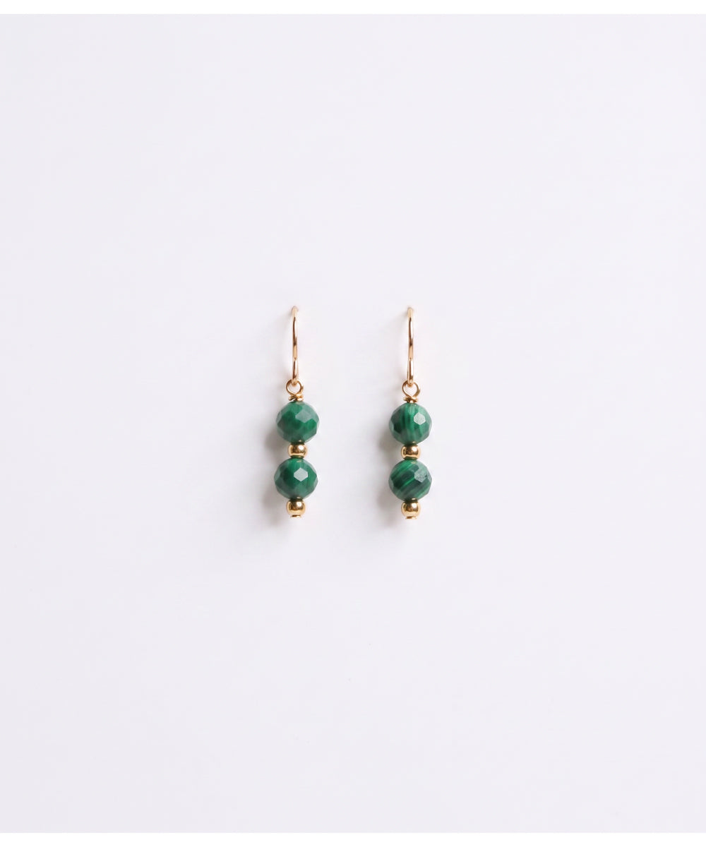 Malachite Mini Dangle Earrings