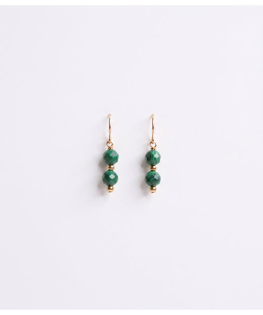 Malachite Mini Dangle Earrings