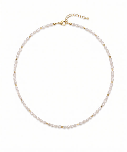 Lustre Line Pearl Choker
