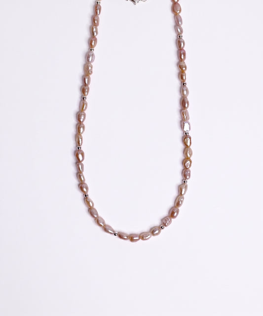 Purple Baroque Pearl Necklace