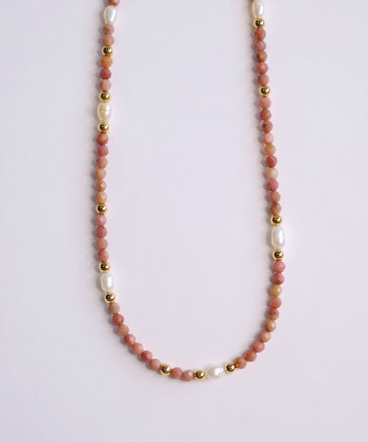 Rosé Harmony Beaded Necklace