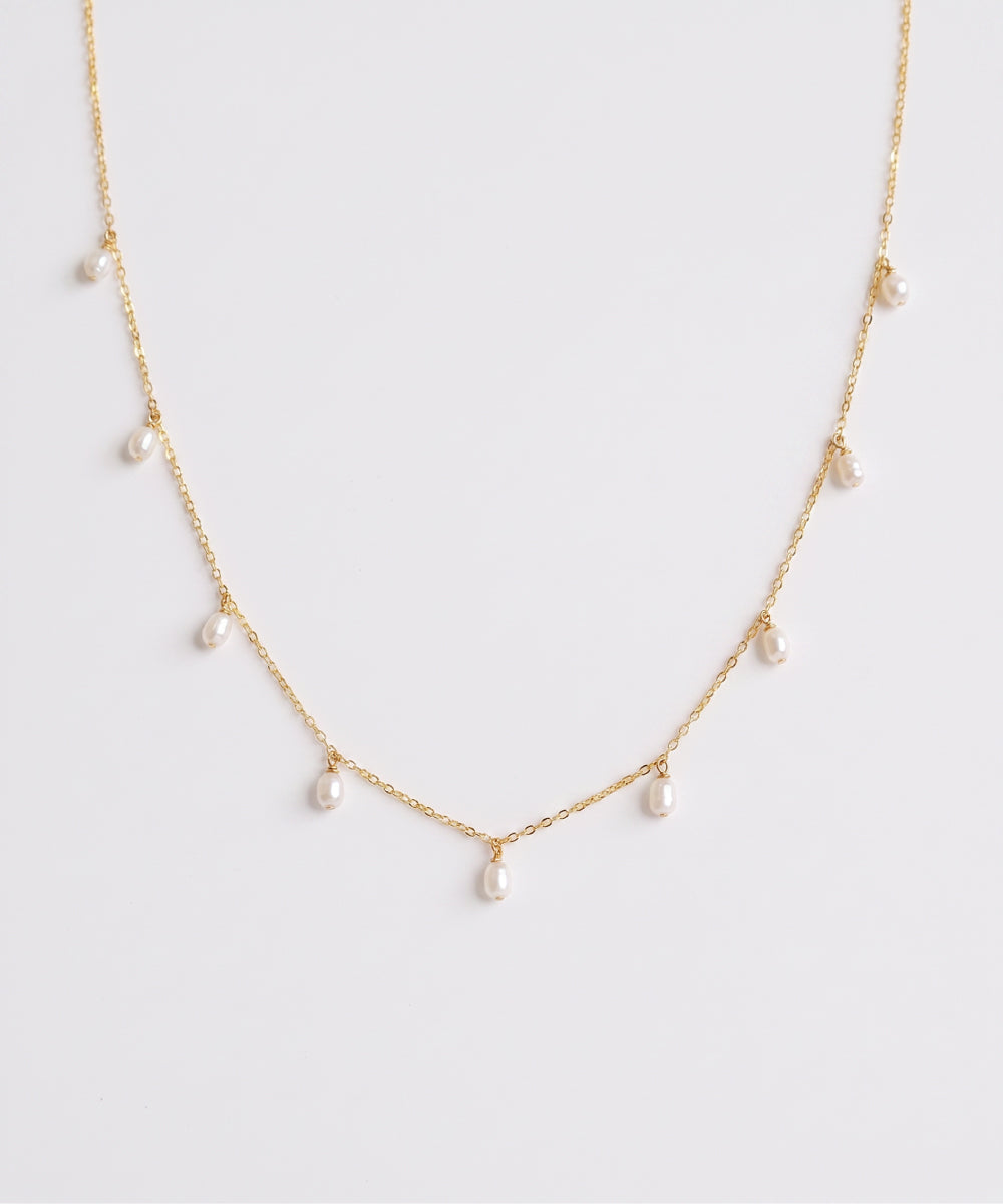 Celeste Drifting Pearl Necklace