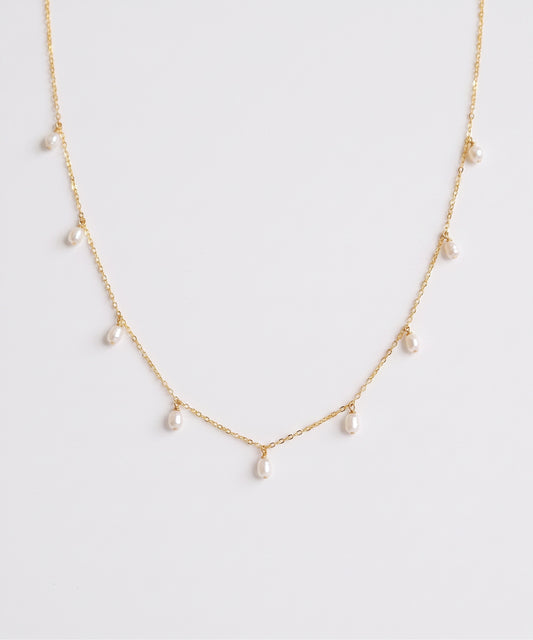 Celeste Drifting Pearl Necklace