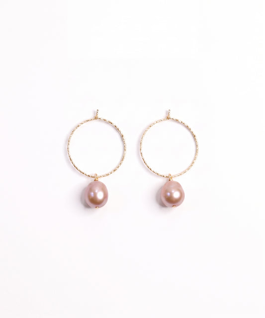 Purple Baroque Pearl Earrings