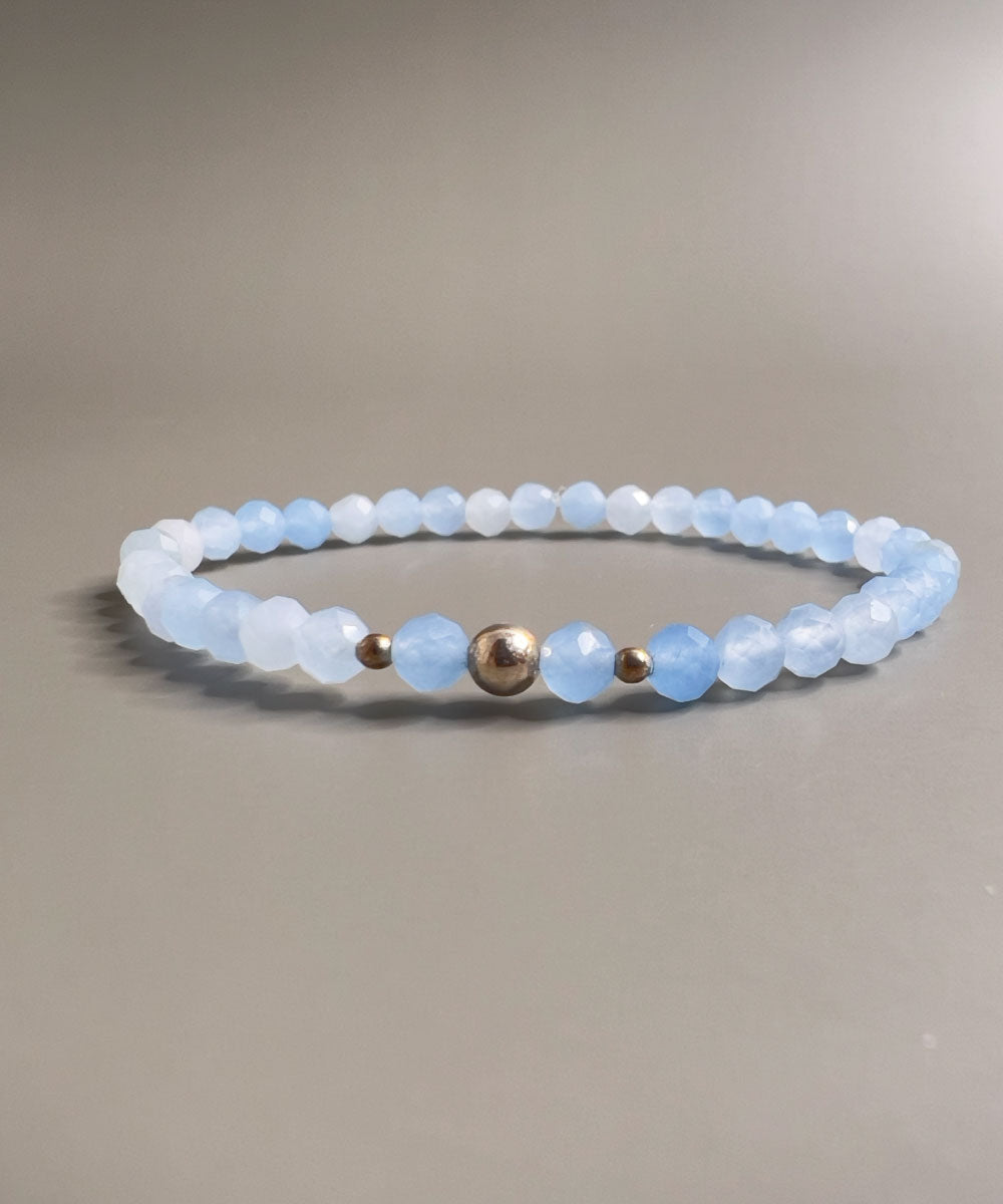 Aquamarine Beads Bracelet