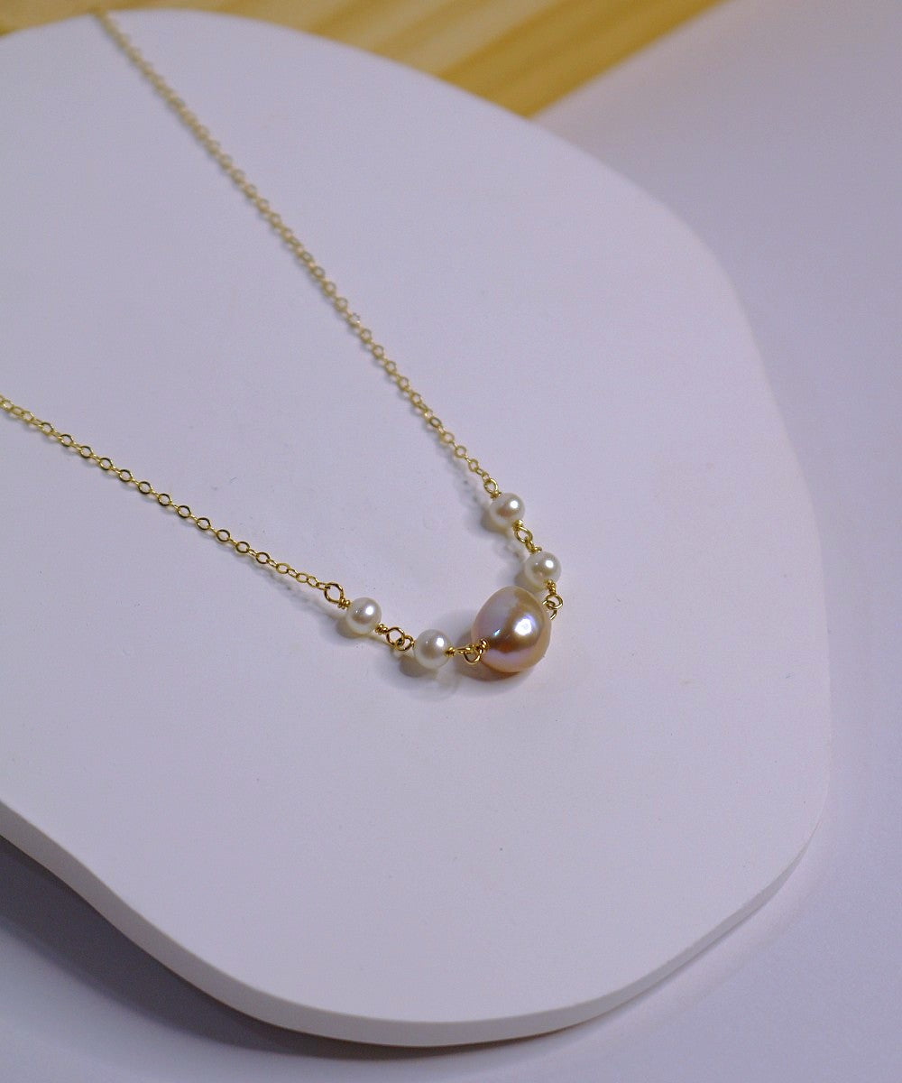 Violet Pearl Necklace