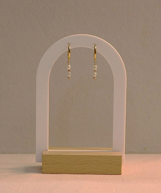 Twilight Pearl Hoops