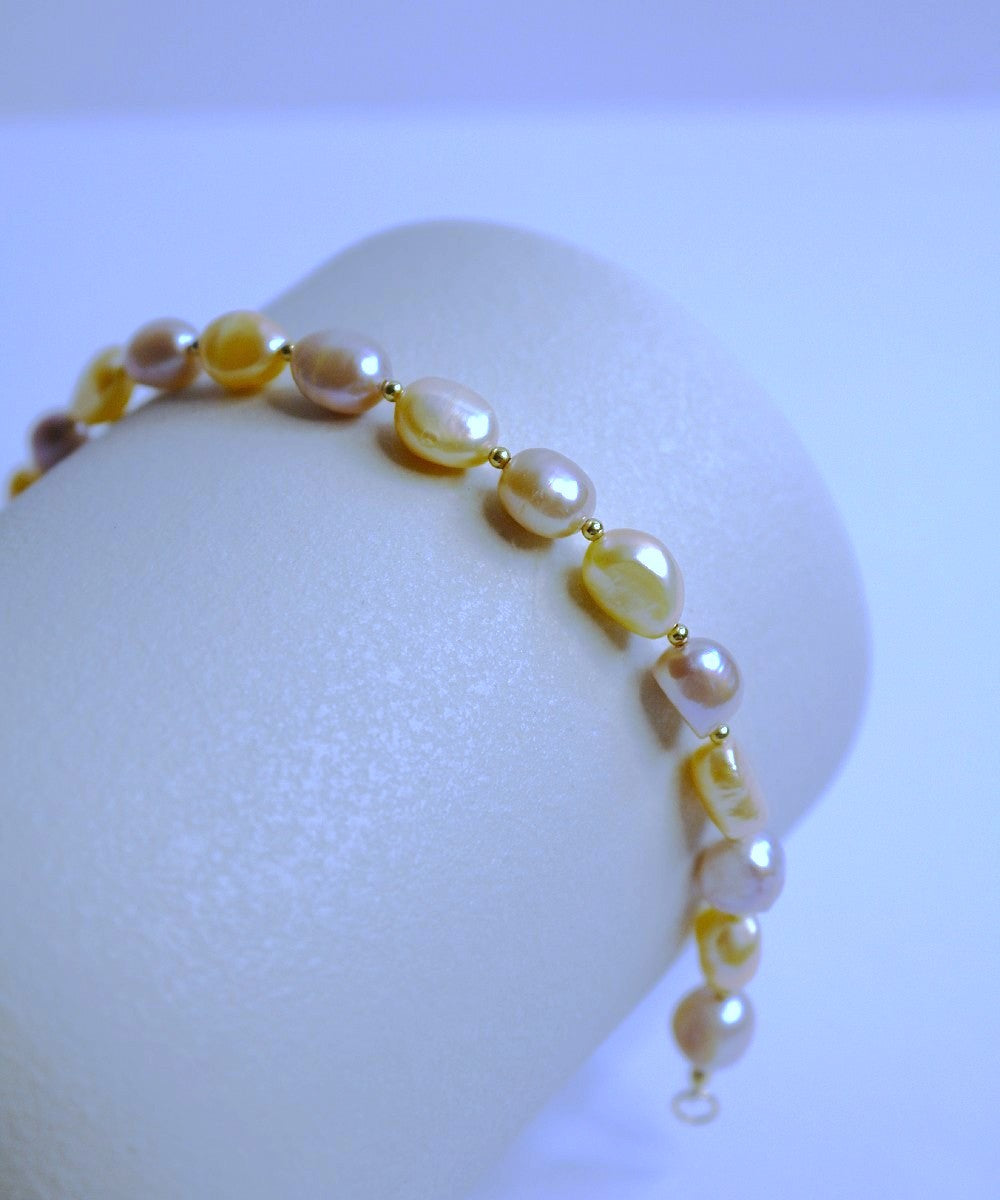 Lavender Blush Baroque Bracelet