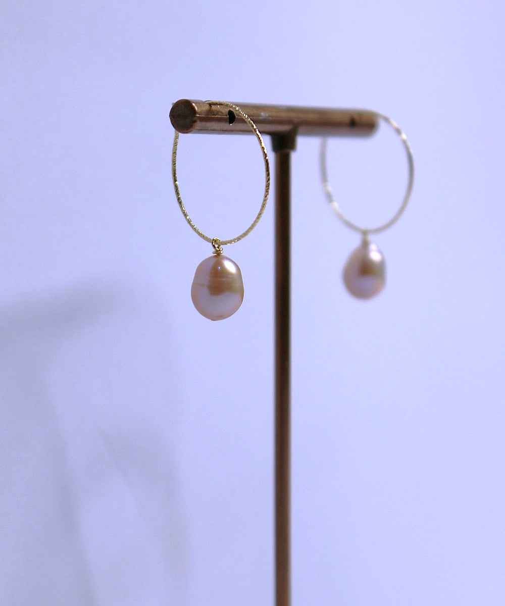 Purple Baroque Pearl Earrings