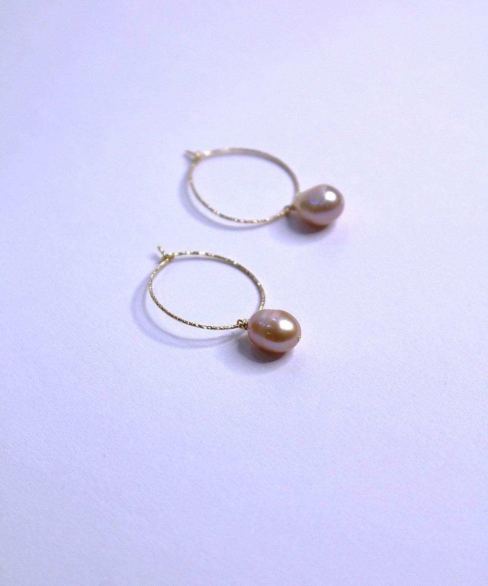Purple Baroque Pearl Earrings