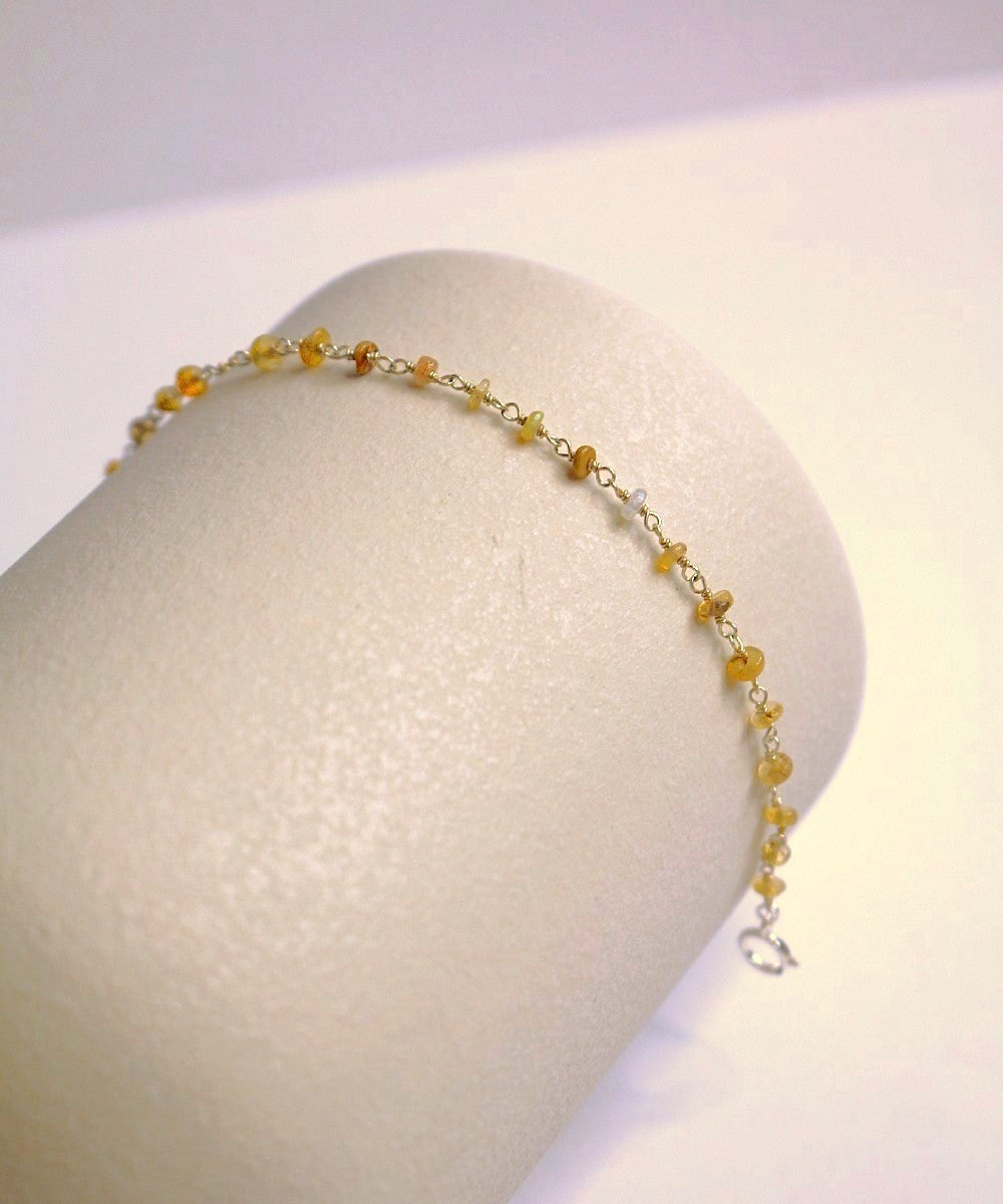 Raw Opal Woven Necklace