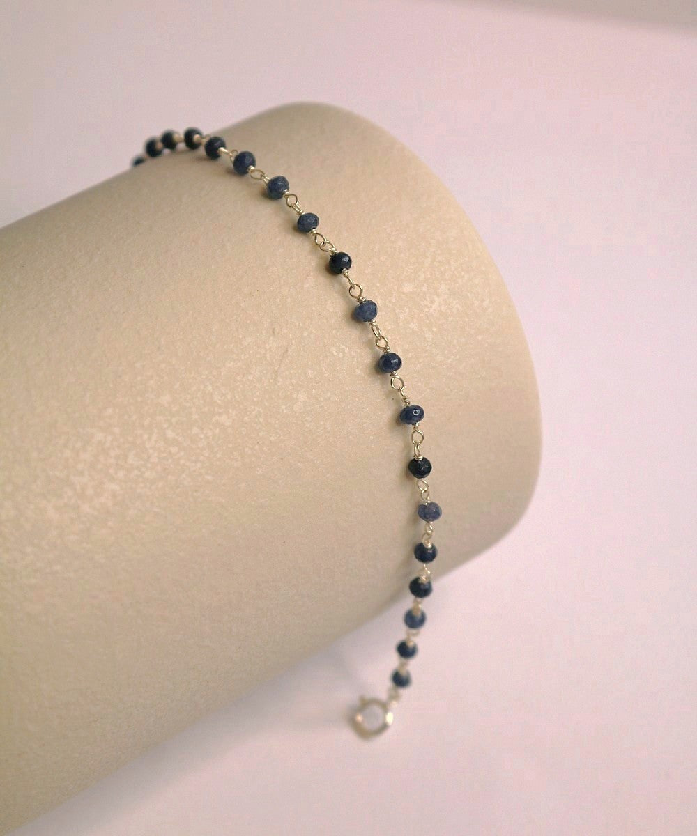 Kyanite Silver Weave Necklace