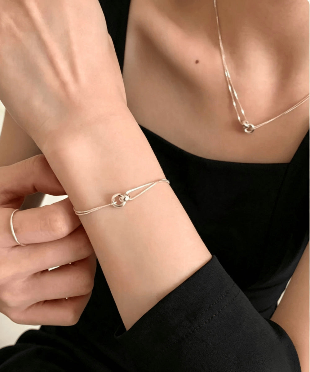 Interlinked Silver Bracelet