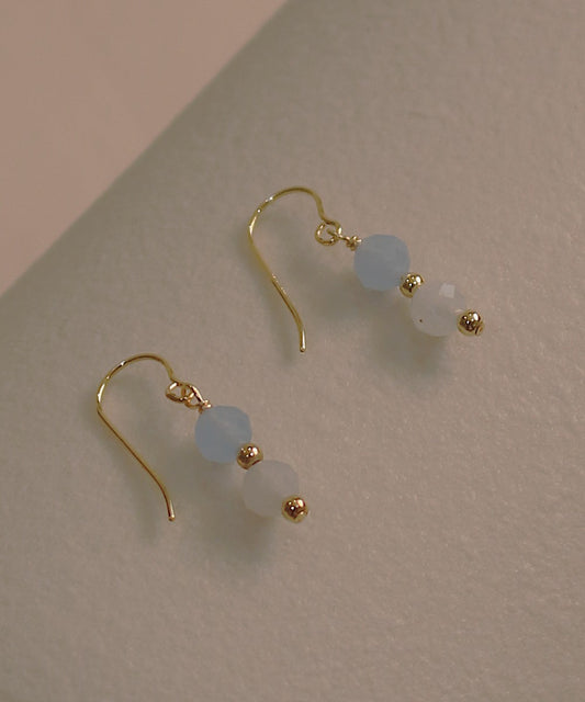 Serene Whisper Aquamarine Earrings