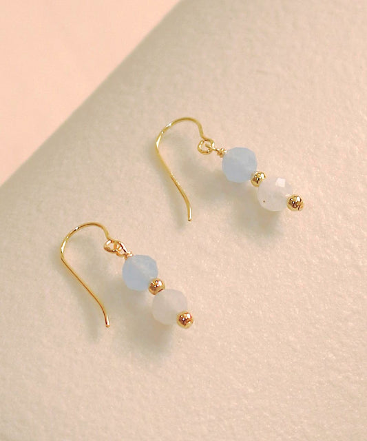 Serene Whisper Aquamarine Earrings