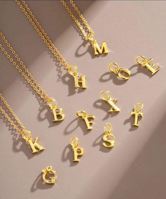 Golden Initial Necklace