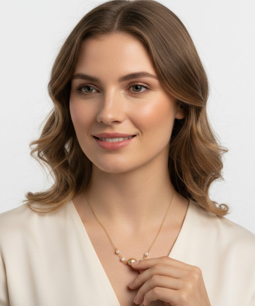 Violet Pearl Necklace