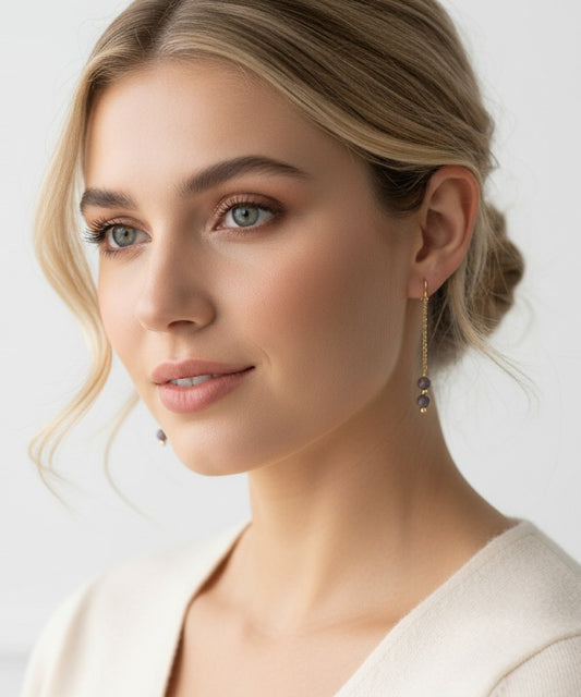 Sapphire Cascade Earrings