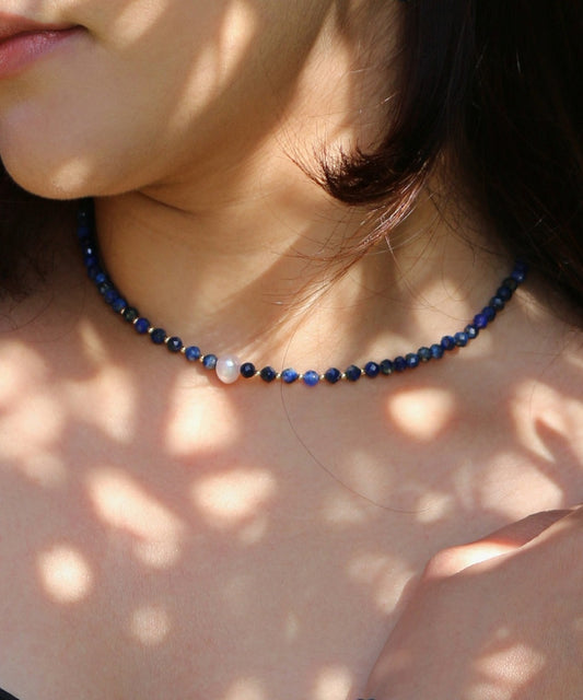 Celestial Grace Lapis Lazuli Necklace