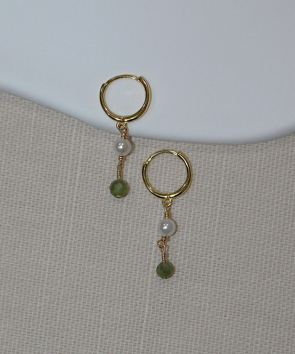 Jade Bloom Hoops