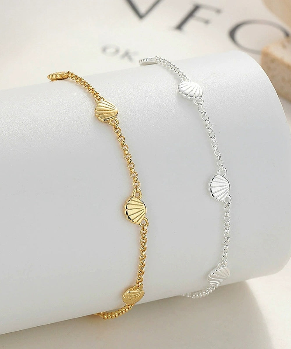 Ocean Muse Shell Bracelet - Golden