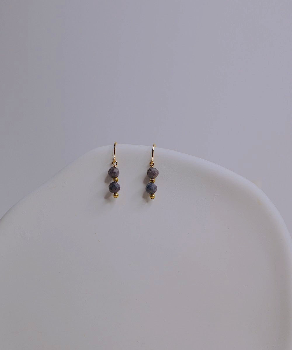 Sapphire Mini Dangle Earrings