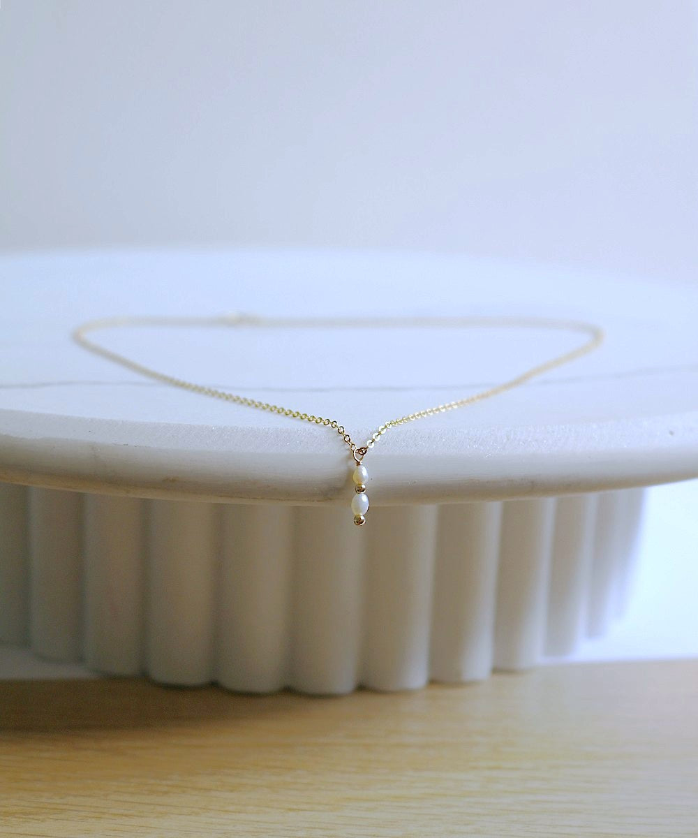 Golden Whisper Pearl Necklace