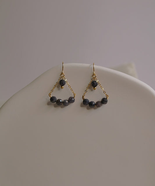 Celestial Sapphire Chandelier Earrings